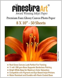 Glossy Canvas Inkjet Photo Paper