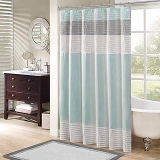 Madison Park Aqua Shower Curtain