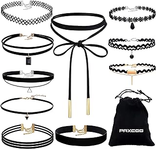 PAXCOO Velvet Choker Set
