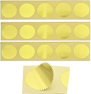 Gold Certificate Embossing Stickers