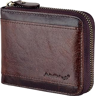 Admetus Men's RFID Zipper Wallet