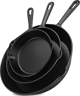 Utopia Pre-Seasoned Cast Iron Skillets