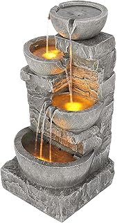 Teamson Stone Gray Water Fountain