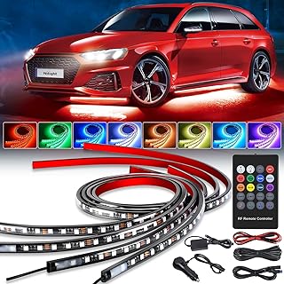 Nilight 4Pcs Underglow Neon Lights