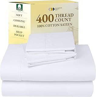 Queen Cotton Sateen Bed Sheets