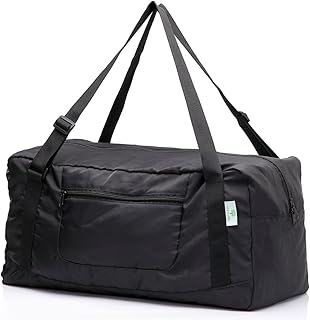 Foldable Travel Duffel Bag For Women & Men Luggage Great for Gym (black) One_Size