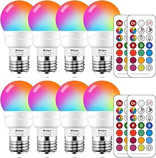 MELPO Dimmable RGB Light Bulbs