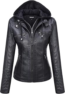 Springrain Detachable Hood Moto Jacket