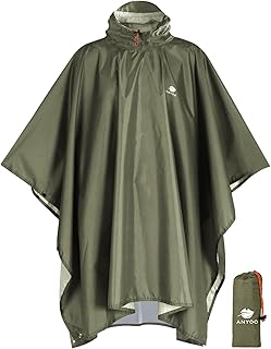 Anyoo Waterproof Hooded Rain Poncho