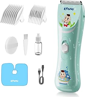 Baby Hair Clippers, Lower Noise Haircut Trimmers for Children with Autism and Sensory Sensitivity, Babies Infant Kids Waterproof Hair Cutting Kits