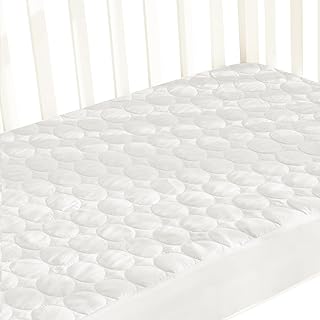Crib Mattress Protector Pad Waterproof, Toddler Waterproof Crib Mattress Cover, Machine Washable & Dryer Fit Baby Toddler Bed Mattress Protector (Standard Size 52” x 28”)