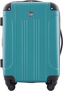 Chicago Hardside Expandable Spinner Luggage, Teal, 20" Carry-On