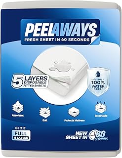 Peelaways Absorbent Disposable Bed Sheets