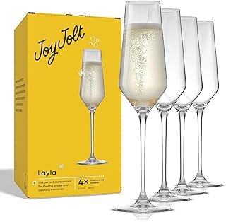 JoyJolt Layla Champagne Flutes
