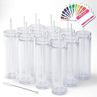 STRATA Clear Skinny Tumblers