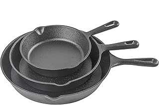 Commercial CHEF Cast Iron Skillets