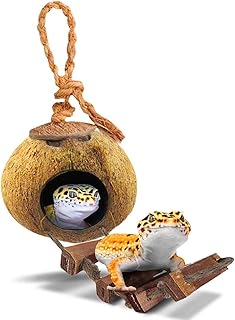 SunGrow Gecko Coconut Hut