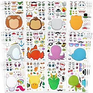 JOYIN Animal Face Sticker Set