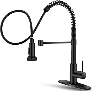 OWOFAN Black Pull-Down Kitchen Faucet