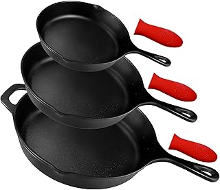 Tri-Sized Cast Iron Skillet Set