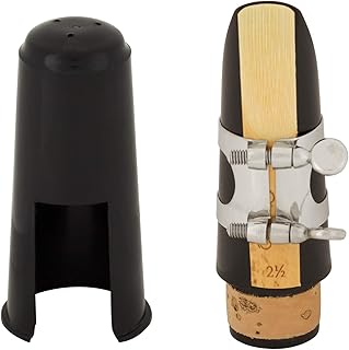 Cecilio B Flat Clarinet Mouthpiece with Ligature, One Reed and Plastic Cap