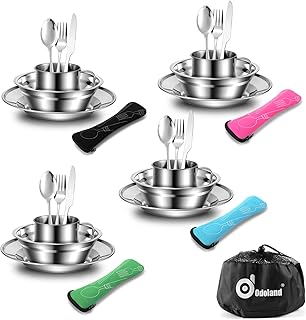 Odoland 29pcs Camping Tableware Kit