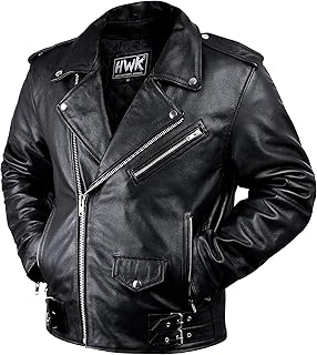 HWK Brando Leather Motorcycle Jacket