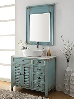 Rustic Farmhouse Vessel Sink Vanity