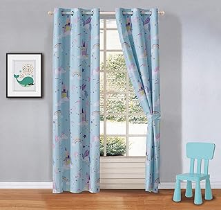 Unicorn Grommet Curtain Set