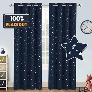 PrinceDeco Blackout Star Curtains
