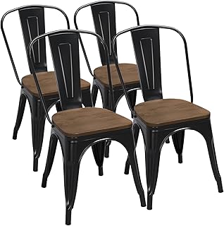 Yaheetech Classic Iron Dining Chairs