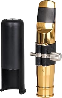 Gold-Plated Tenor Jazz Saxophone Mouthpiece