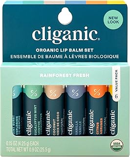 Cliganic Organic Lip Balm Set