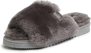 Dearfoams Shearling Slide Sandal Slipper