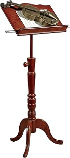 Aubrie Adjustable Cherry Music Stand