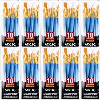 AROIC 100-Pcs Artist Paint Brushes
