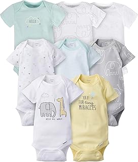 Gerber Unisex Baby Onesies 8-pack