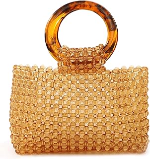 YIFEI Beaded Acrylic Clutch