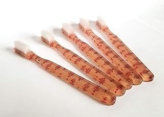 5-PACK Vintage NEW Red Christmas Tree Designer Toothbrush By Alan Stuart of New York