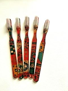 5-PACK Christmas Vintage Designer Toothbrush Alan Stuart of New York FUN NEW