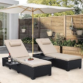 WAROOM Outdoor Wicker Loungers