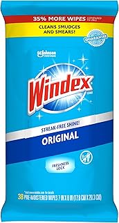 Windex Pre-Moistened Glass Wipes