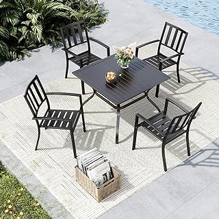 MFSTUDIO 4-Piece Outdoor Dining Set