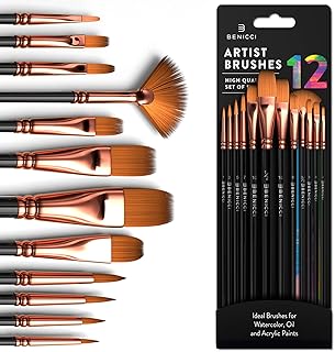 Professional 12-Piece Paint Brush Set