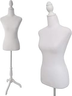 White Female Dress Form Mannequin