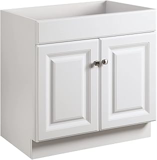Wyndham White Bathroom Vanity Base
