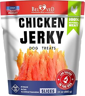Dog Treats Chicken Jerky 1.5 Lb - Human Grade Pet Snacks & High Protein Meat - All Natural High Protein Dried Strips - Best Chews for Training Small & Large Dogs - Bulk Soft Pack Made for USA