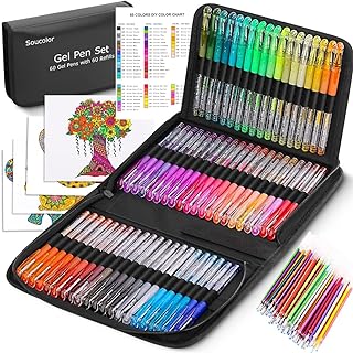 Soucolor Glitter Gel Pens Set