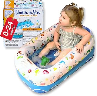 Inflatable Sea-Themed Baby Bathtub
