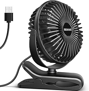 BESKAR USB Clip-On Fan